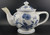 Blue Danube 4 Cup Teapot with Lid – retired pattern, porcelain with classic blue onion design