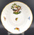 Herend Rothschild Bird RO Saucer 1726 Design 2 hand-painted bird scene with butterfly detail and gilded edge