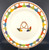 Gien Taffetas Dinner Plate, 10 3/4"