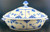 Royal Copenhagen - Blue Fluted~Half Lace - Covered Bowl- Oval 622 - N