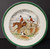 Spode - Herring Hunt (9265 Green Trim) - Salad Plate - First Over - AN