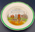 Spode - Herring Hunt (9265 Green Trim) - Soup Bowl - Homeward - AN