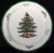 Spode - Christmas Tree (Green Trim) - Chop Plate - Scalloped - N