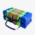 Zafuko® Foldable Yoga & Meditation Cushion - Dark Blue/Green (Front View)