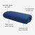 EZ Clean Standard Yoga Bolster - Lapis (Diagram)