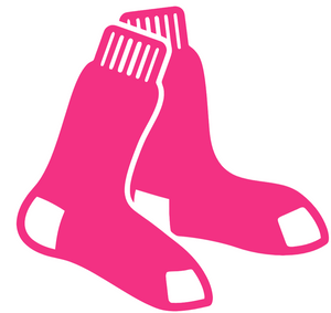 Boston Red Sox Hot Pink Team Logo Premium Vinyl Decal PICK SIZE Boston Red Sox Hot Pink Team Logo Premium Vinyl Decal PICK SIZE