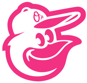 Baltimore Mascot Hot Pink Team Logo Premium Vinyl Decal PICK SIZE