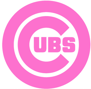 Chicago Cubs Pink Mothers Day Team Logo Premium Vinyl Decal PICK SIZE