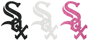 Chicago White Sox METALLIC SPARKLE Team Logo Premium Vinyl Decal PICK COLOR & SIZE