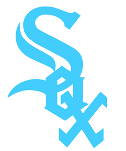 Chicago White Sox Light Blue Fathers Day Team Logo Premium Vinyl Decal PICK SIZE Chicago White Sox Light Blue Fathers Day Team Logo Premium Vinyl Decal PICK SIZE