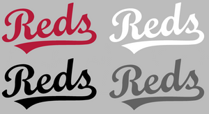 Cincinnati Reds Team Name Logo Premium Vinyl Decal PICK COLOR & SIZE Cincinnati Reds Team Name Logo Premium Vinyl Decal PICK COLOR & SIZE