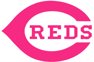 Cincinnati Reds Hot Pink Team Logo Premium Vinyl Decal PICK SIZE Cincinnati Reds Hot Pink Team Logo Premium Vinyl Decal PICK SIZE