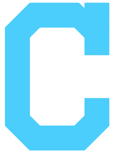 Cleveland Indians Light Blue Fathers Day C Logo Premium Vinyl Decal PICK SIZE