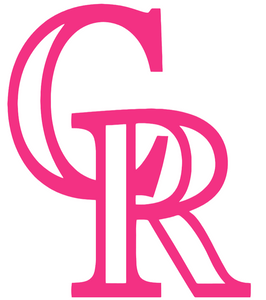 Colorado Rockies Hot Pink Team Logo Premium Vinyl Decal PICK SIZE Colorado Rockies Hot Pink Team Logo Premium Vinyl Decal PICK SIZE
