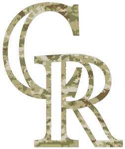 Colorado Rockies Camo Camouflage Team Logo Premium Vinyl Decal PICK SIZE Colorado Rockies Camo Camouflage Team Logo Premium Vinyl Decal PICK SIZE