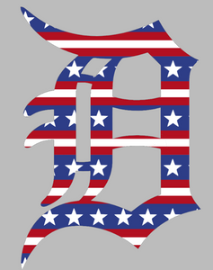 Detroit Tigers Stars & Stripes USA Flag Team Logo Premium Vinyl Decal PICK SIZE Detroit Tigers Stars & Stripes USA Flag Team Logo Premium Vinyl Decal PICK SIZE