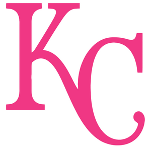 Kansas City Royals Hot Pink KC Logo Premium Vinyl Decal PICK SIZE Kansas City Royals Hot Pink KC Logo Premium Vinyl Decal PICK SIZE