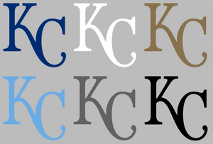 Kansas City Royals KC Logo Premium Vinyl Decal PICK COLOR & SIZE Kansas City Royals KC Logo Premium Vinyl Decal PICK COLOR & SIZE