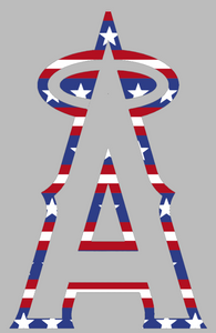 Los Angele Angels Stars & Stripes USA Flag Team Logo Premium Vinyl Decal PICK SIZE Los Angele Angels Stars & Stripes USA Flag Team Logo Premium Vinyl Decal PICK SIZE
