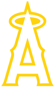 Los Angele Angels Yellow Childhood Cancer Awareness Team Logo Premium Vinyl Decal PICK SIZE