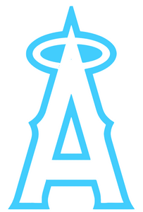 Los Angele Angels Light Blue Fathers Day Team Logo Premium Vinyl Decal PICK SIZE Los Angele Angels Light Blue Fathers Day Team Logo Premium Vinyl Decal PICK SIZE