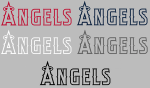 Los Angeles Angels Team Name Logo Premium Vinyl Decal PICK COLOR & SIZE Los Angeles Angels Team Name Logo Premium Vinyl Decal PICK COLOR & SIZE