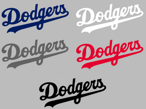 Los Angeles Dodgers Team Name Logo Premium Vinyl Decal PICK COLOR & SIZE Los Angeles Dodgers Team Name Logo Premium Vinyl Decal PICK COLOR & SIZE
