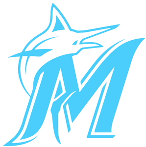 Miami Marlins Light Blue Fathers Day Day Team Logo Premium Vinyl Decal PICK SIZE