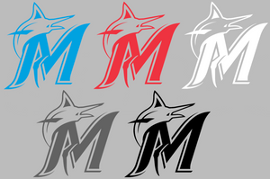 Miami Marlins Team Logo Premium Vinyl Decal PICK COLOR & SIZE Miami Marlins Team Logo Premium Vinyl Decal PICK COLOR & SIZE