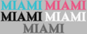 Miami Marlins 2025 City Connect Team Name Logo Premium Vinyl Decal PICK COLOR & SIZE Miami Marlins 2025 City Connect Team Name Logo Premium Vinyl Decal PICK COLOR & SIZE