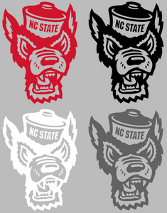 North Carolina State Wolfpack Mascot Logo Premium Vinyl Decal PICK COLOR & SIZE North Carolina State Wolfpack Mascot Logo Premium Vinyl Decal PICK COLOR & SIZE