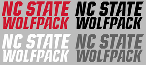 North Carolina State Wolfpack Team Name Logo Premium Vinyl Decal PICK COLOR & SIZE North Carolina State Wolfpack Team Name Logo Premium Vinyl Decal PICK COLOR & SIZE