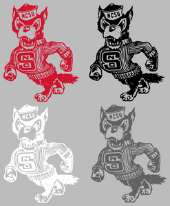 North Carolina State Wolfpack Retro Throwback Logo 4 Premium Vinyl Decal PICK COLOR & SIZE North Carolina State Wolfpack Retro Throwback Logo 4 Premium Vinyl Decal PICK COLOR & SIZE