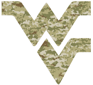 West Virginia Mountaineers CAMO Camouflage Team Logo Premium Vinyl Decal PICK SIZE West Virginia Mountaineers CAMO Camouflage Team Logo Premium Vinyl Decal PICK SIZE