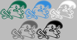 Tulane Green Wave Team Logo Premium Vinyl Decal PICK COLOR & SIZE Tulane Green Wave Team Logo Premium Vinyl Decal PICK COLOR & SIZE