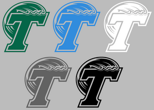 Tulane Green Wave Retro Throwback Logo 1 Premium Vinyl Decal PICK COLOR & SIZE
