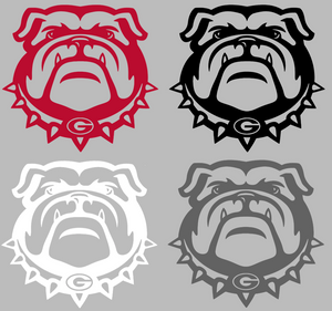 Georgia Bulldogs Mascot Logo Premium Vinyl Decal PICK COLOR & SIZE Georgia Bulldogs Mascot Logo Premium Vinyl Decal PICK COLOR & SIZE