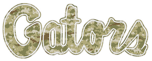 Florida Gators CAMO Camouflage Script Team Name Logo Premium Vinyl Decal PICK SIZE Florida Gators CAMO Camouflage Script Team Name Logo Premium Vinyl Decal PICK SIZE