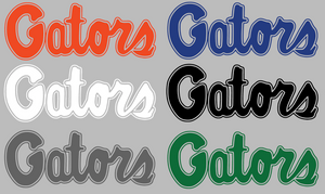 Florida Gators Script Team Name Logo Premium Vinyl Decal PICK COLOR & SIZE Florida Gators Script Team Name Logo Premium Vinyl Decal PICK COLOR & SIZE