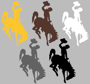 Wyoming Cowboys Team Logo Premium Vinyl Decal PICK COLOR & SIZE Wyoming Cowboys Team Logo Premium Vinyl Decal PICK COLOR & SIZE