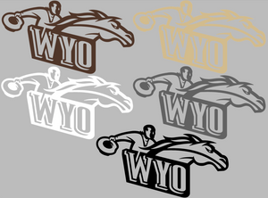 Wyoming Cowboys Retro Throwback Logo 2 Premium Vinyl Decal PICK COLOR & SIZE Wyoming Cowboys Retro Throwback Logo 2 Premium Vinyl Decal PICK COLOR & SIZE