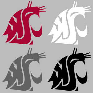 Washington State Cougars Team Logo Premium Vinyl Decal PICK COLOR & SIZE Washington State Cougars Team Logo Premium Vinyl Decal PICK COLOR & SIZE