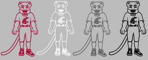 Washington State Cougars Mascot Logo Premium Vinyl Decal PICK COLOR & SIZE Washington State Cougars Mascot Logo Premium Vinyl Decal PICK COLOR & SIZE