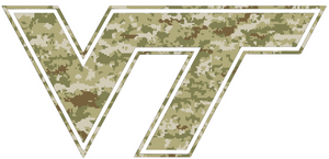 Virginia Tech Hokies CAMO Camouflage Team Logo Premium Vinyl Decal PICK SIZE Virginia Tech Hokies CAMO Camouflage Team Logo Premium Vinyl Decal PICK SIZE