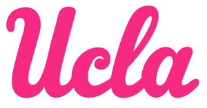 UCLA Bruins Hot Pink Team Logo Premium Vinyl Decal PICK SIZE
