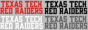 Texas Tech Red Raiders Team Name Logo Premium Vinyl Decal PICK COLOR & SIZE Texas Tech Red Raiders Team Name Logo Premium Vinyl Decal PICK COLOR & SIZE