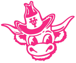 Texas Longhorns Hot Pink Bevo Mascot Logo Premium Vinyl Decal PICK SIZE Texas Longhorns Hot Pink Bevo Mascot Logo Premium Vinyl Decal PICK SIZE