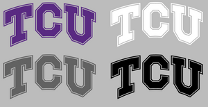 TCU Horned Frogs Team Logo Premium Vinyl Decal PICK COLOR & SIZE TCU Horned Frogs Team Logo Premium Vinyl Decal PICK COLOR & SIZE