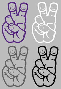 TCU Horned Frogs Hand Sign Logo Premium Vinyl Decal PICK COLOR & SIZE