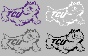 TCU Horned Frogs Retro Throwback Logo 4 Premium Vinyl Decal PICK COLOR & SIZE TCU Horned Frogs Retro Throwback Logo 4 Premium Vinyl Decal PICK COLOR & SIZE